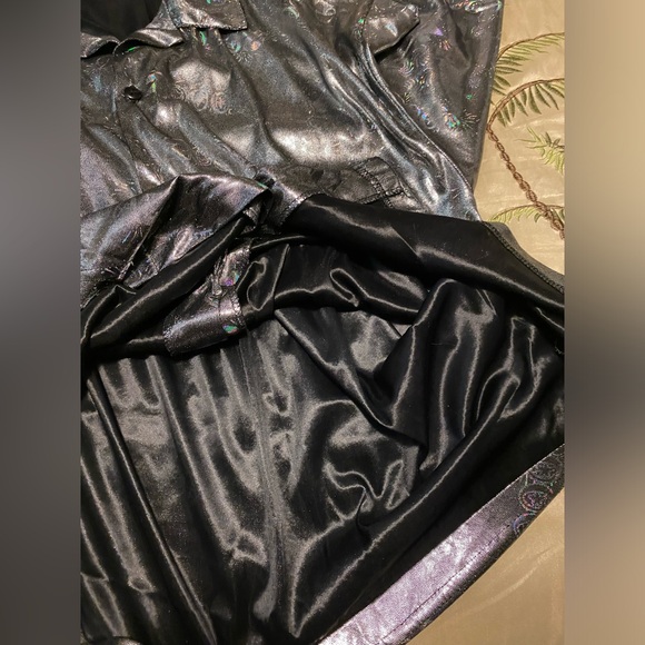 Men's Vintage Short Sleeve Large Silver NYE Y2K 2000 Celebration Shirt - Picture 7 of 11